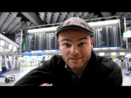 Kurz vor der Abreise: Frankfurt Flughafen, 25.2.